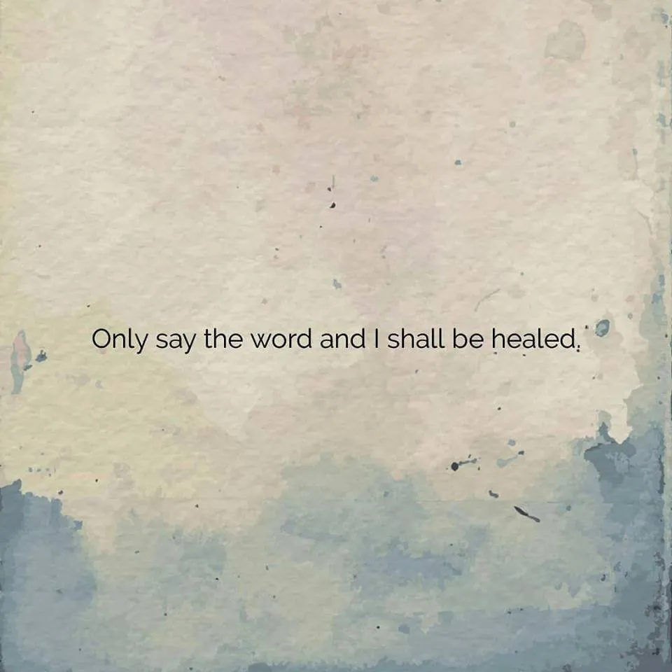 What can make me whole again?